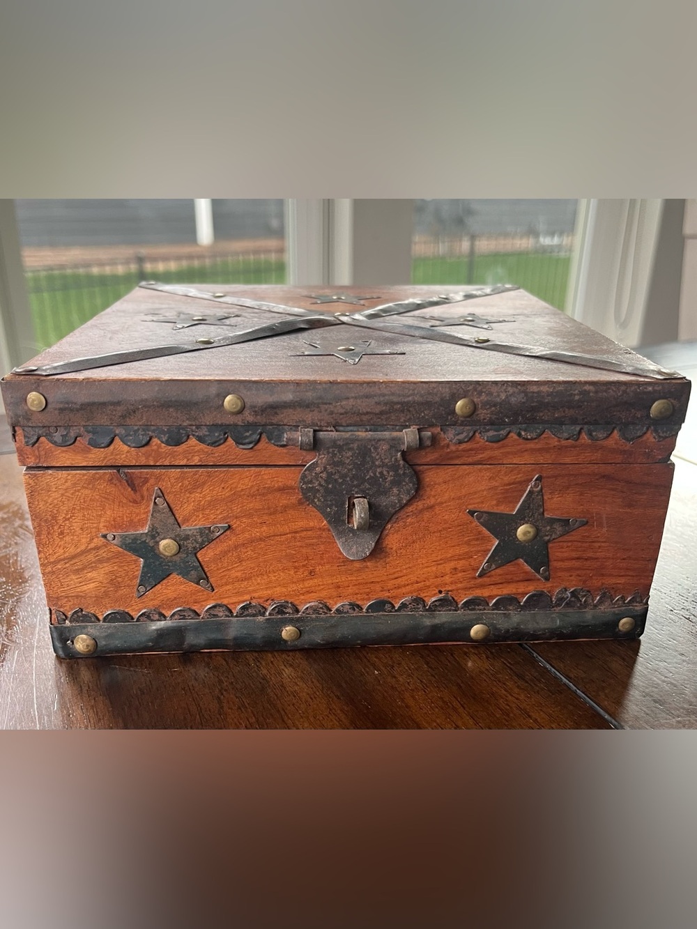 Vintage Wooden Star Box
